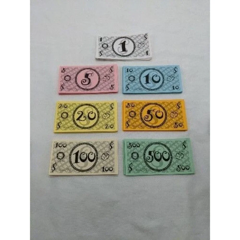Lot Of (100+) Golf Monopoly Board Game Play Money 1s 5s 10s 20s 50s 100s 500s